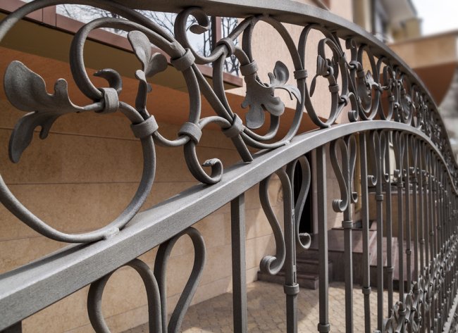 A high-quality wrought iron fence installed by A-1 Fence Inc. in San Jose, CA
