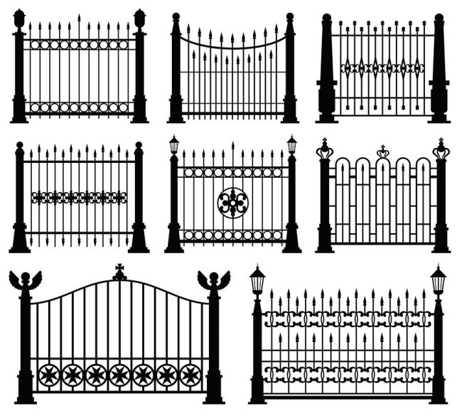iron fences images