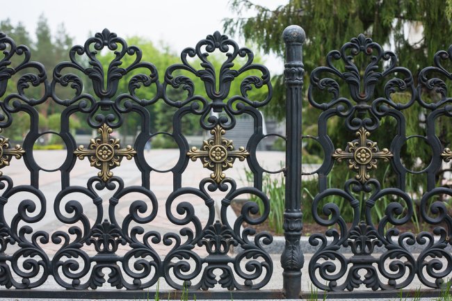 iron fence