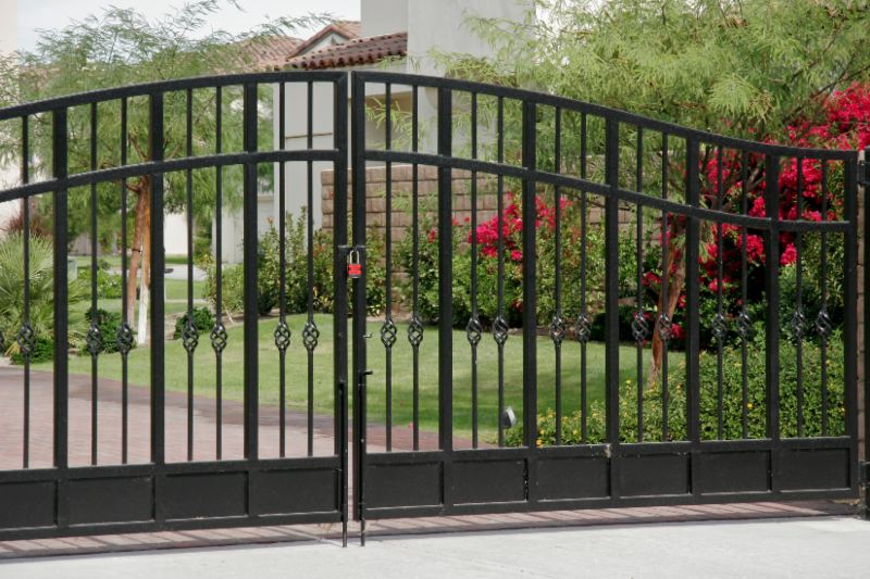 A-1 Fence Inc. has installed large iron driveway entrance gates in San Jose, CA