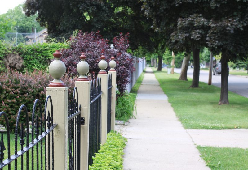 A beautifully designed decorative iron fence was installed by A-1 Fence Inc. in San Jose, CA
